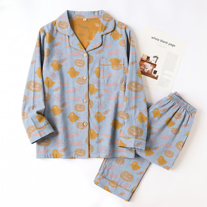 Cute Ghost Pumpkin Cotton Loungewear Set - image 7
