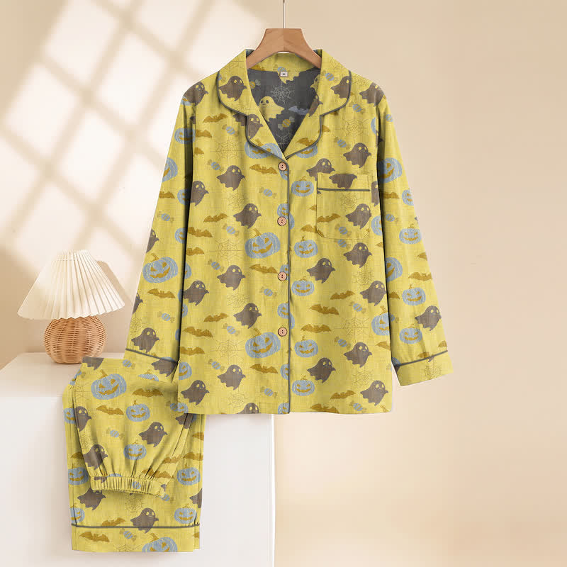 Cute Ghost Pumpkin Cotton Loungewear Set - image 13