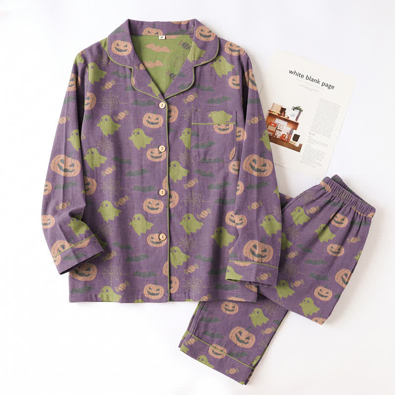Cute Ghost Pumpkin Cotton Loungewear Set - image 38