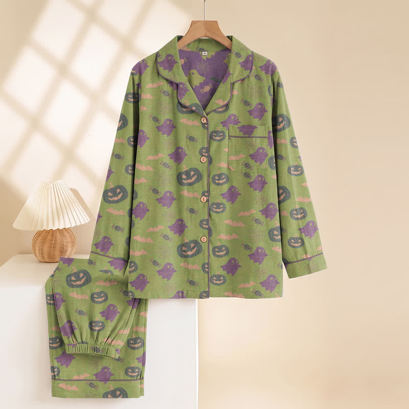 Cute Ghost Pumpkin Cotton Loungewear Set - image 43