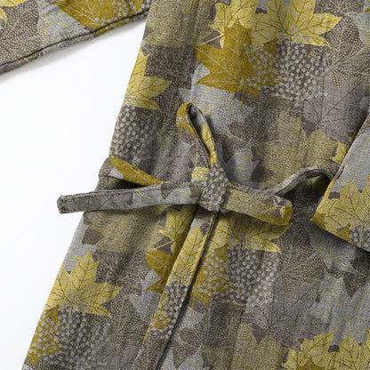 Maple Leaf Cotton Kimono Pajama Set - image 27