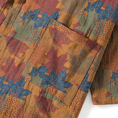 Maple Leaf Cotton Kimono Pajama Set - image 36