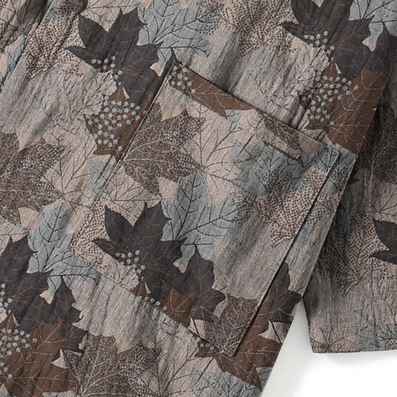 Maple Leaf Cotton Kimono Pajama Set - image 60