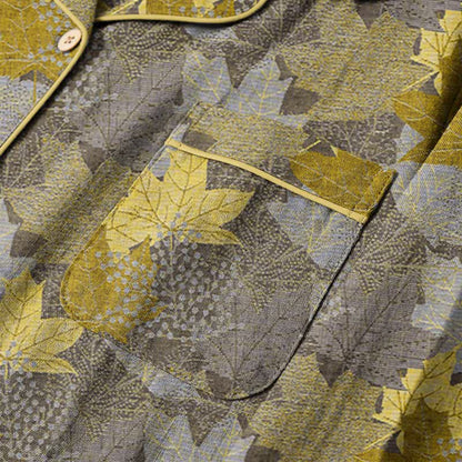 Fall Maple Leaf Cotton Loungewear Set - image 21