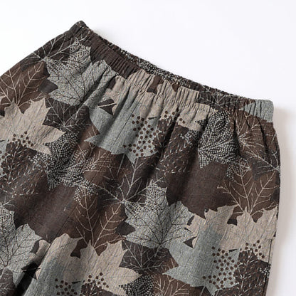 Fall Maple Leaf Cotton Loungewear Set - image 40