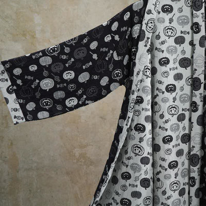 Halloween Pumpkin Candy Cotton Kimono Robe - image 3
