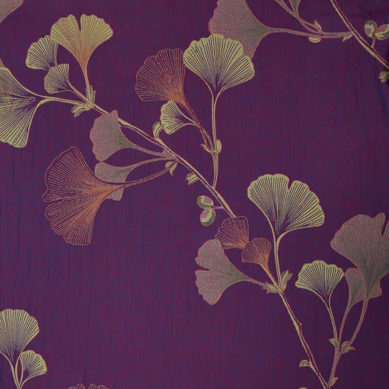 Retro Ginkgo Leaf Cotton Kimono Robe - image 7