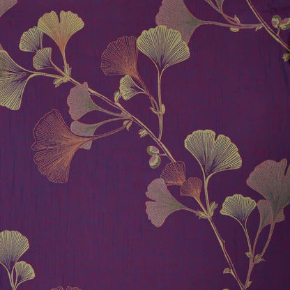 Retro Ginkgo Leaf Cotton Kimono Robe - image 7