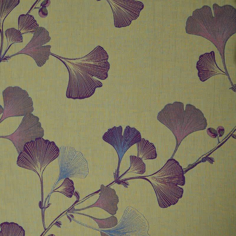 Retro Ginkgo Leaf Cotton Kimono Robe - image 30