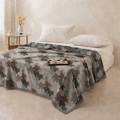 Colorful Fall Maple Leaf Cotton Blanket - image 31