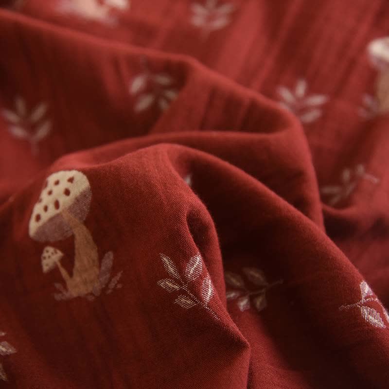 Vintage Mushroom Print Cotton Loungewear Set - image 8