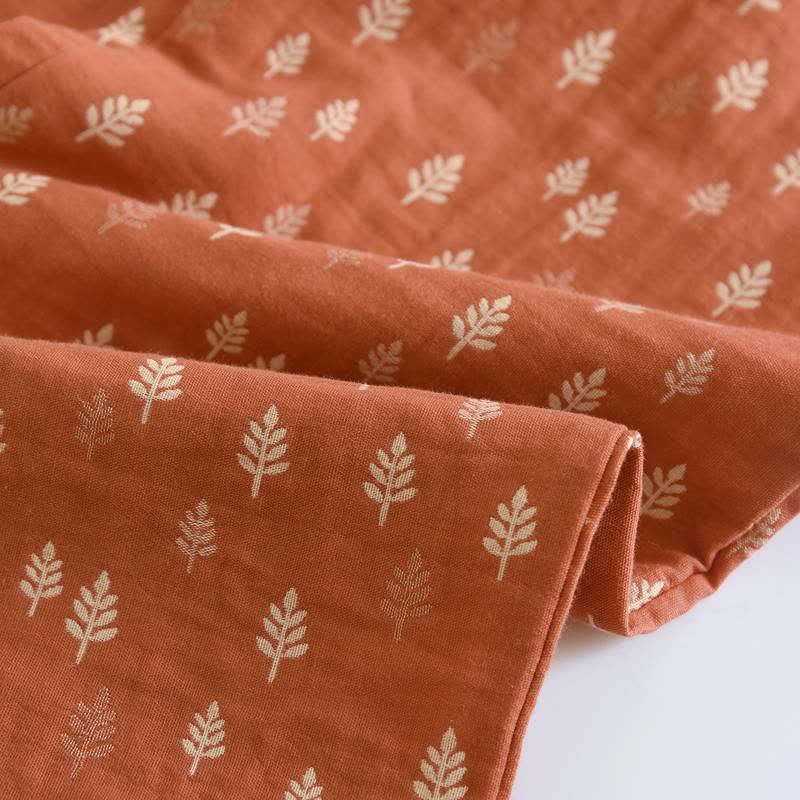 Relaxed Piped Cotton Maple Leaf Loungewear Set - image 9