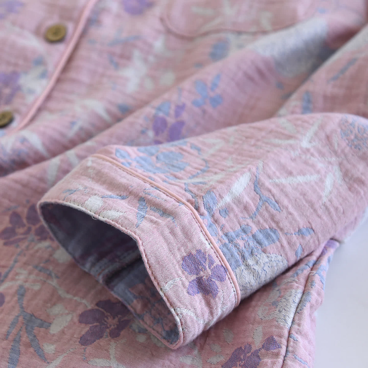 Wisteria Floral Cotton Gauze Sleep Set - image 9