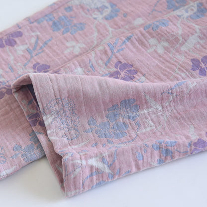 Wisteria Floral Cotton Gauze Sleep Set - image 12