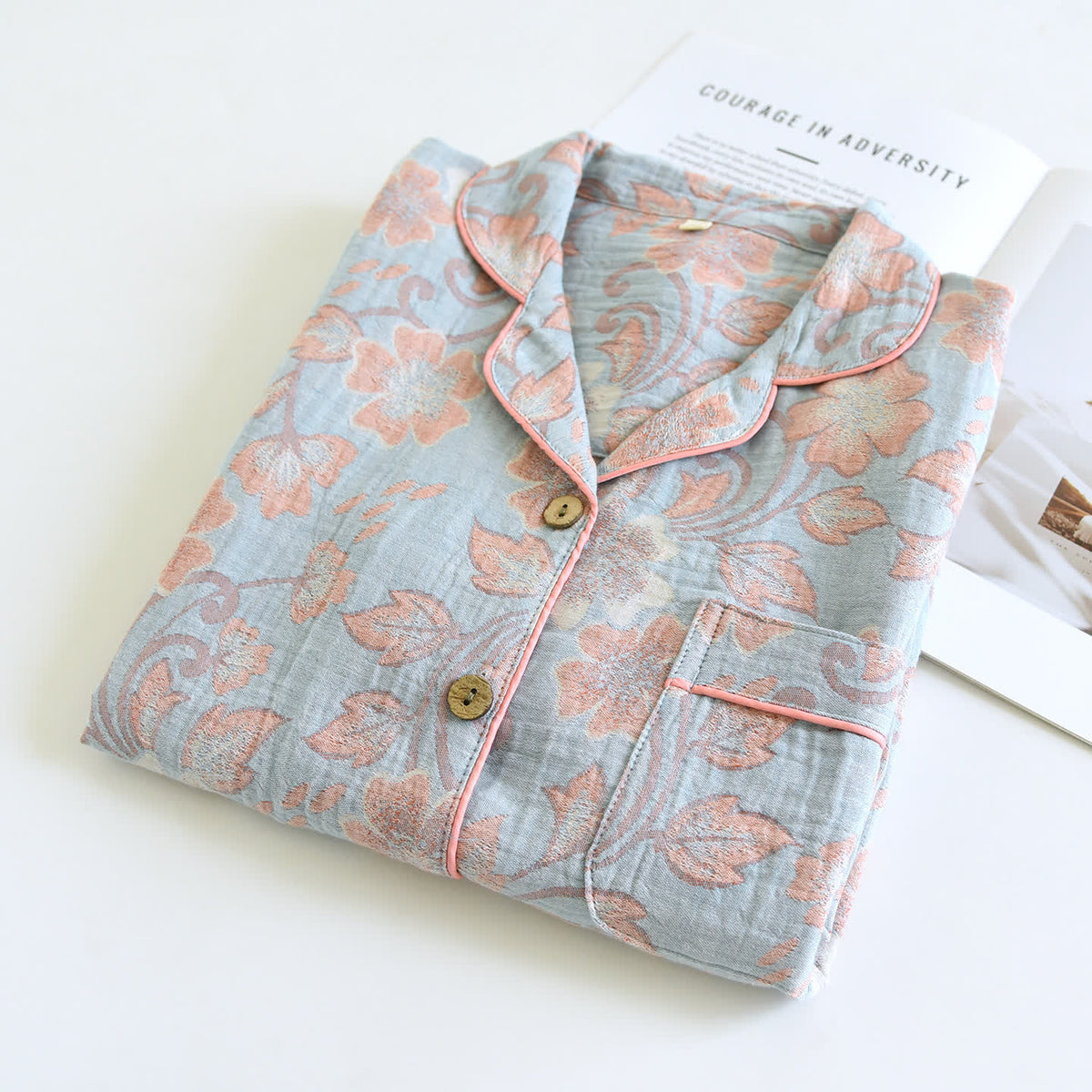 Breezy Floral Cotton Gauze Loungewear Set - image 13