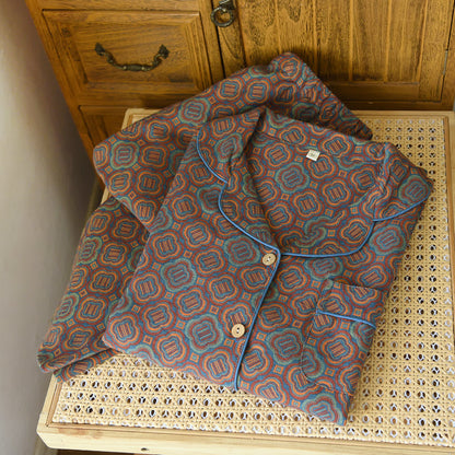 Minimal Cotton Gauze Printed Sleepwear Set - image 13