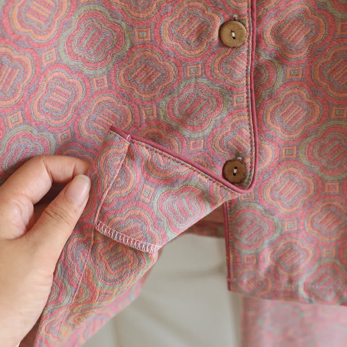 Minimal Cotton Gauze Printed Sleepwear Set - image 5