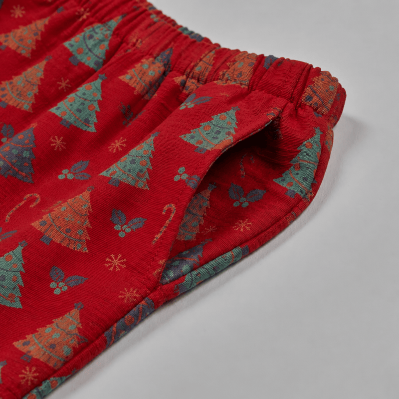 Christmas Tree Cotton Gauze Loungewear Set - image 6
