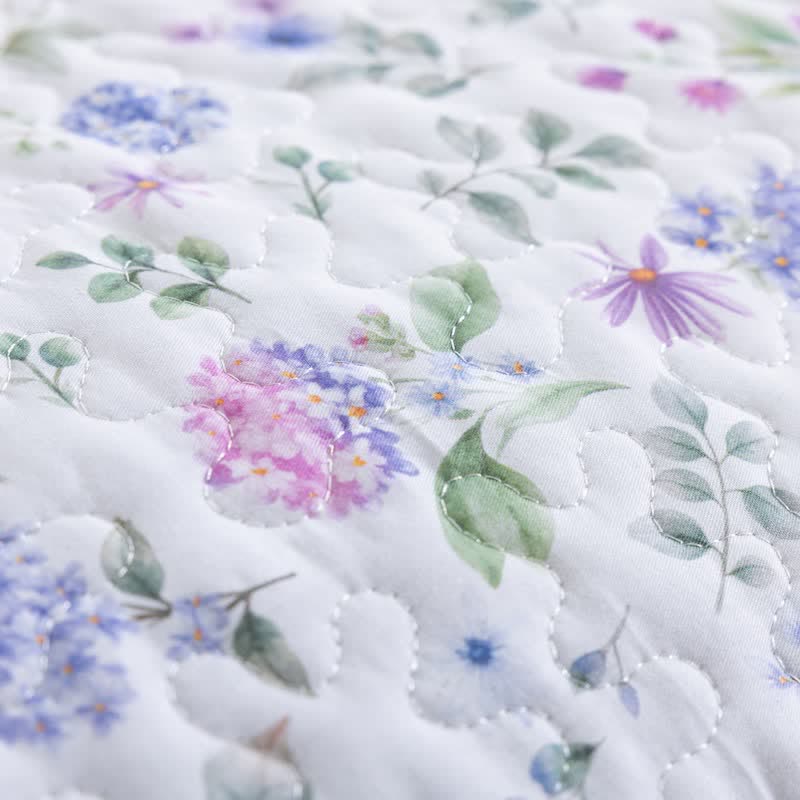 Watercolor Wildflower Cotton Quilt Set - image 8