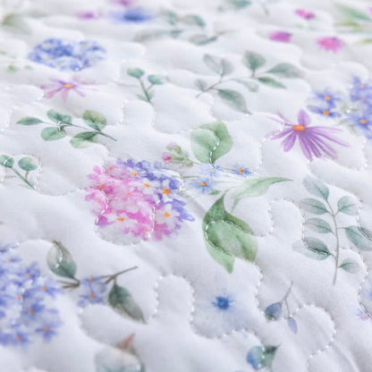 Watercolor Wildflower Cotton Quilt Set - image 8