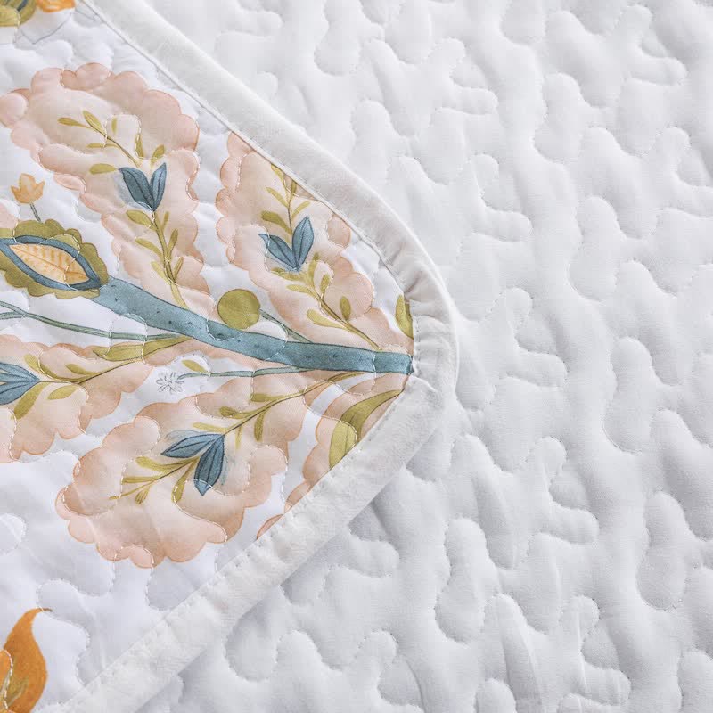 Country Style Multicolor Flower Cotton Quilt Set - image 5