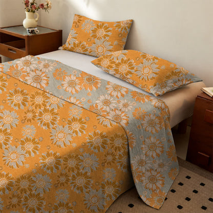 Sunflower Garden Cotton Gauze Bedspread - image 1