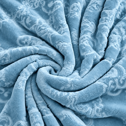 Multi-color Luxury Raschel Fleece Blanket - image 4