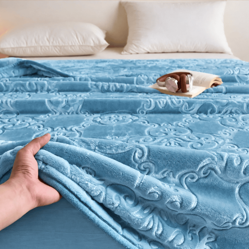 Multi-color Luxury Raschel Fleece Blanket - image 3