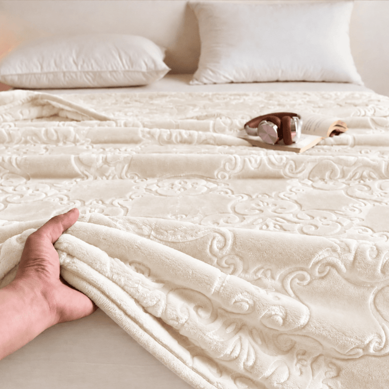 Multi-color Luxury Raschel Fleece Blanket - image 28