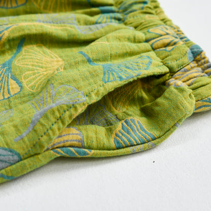 Nature‑Inspired Ginkgo Leaf Cotton Loungewear Set - image 10