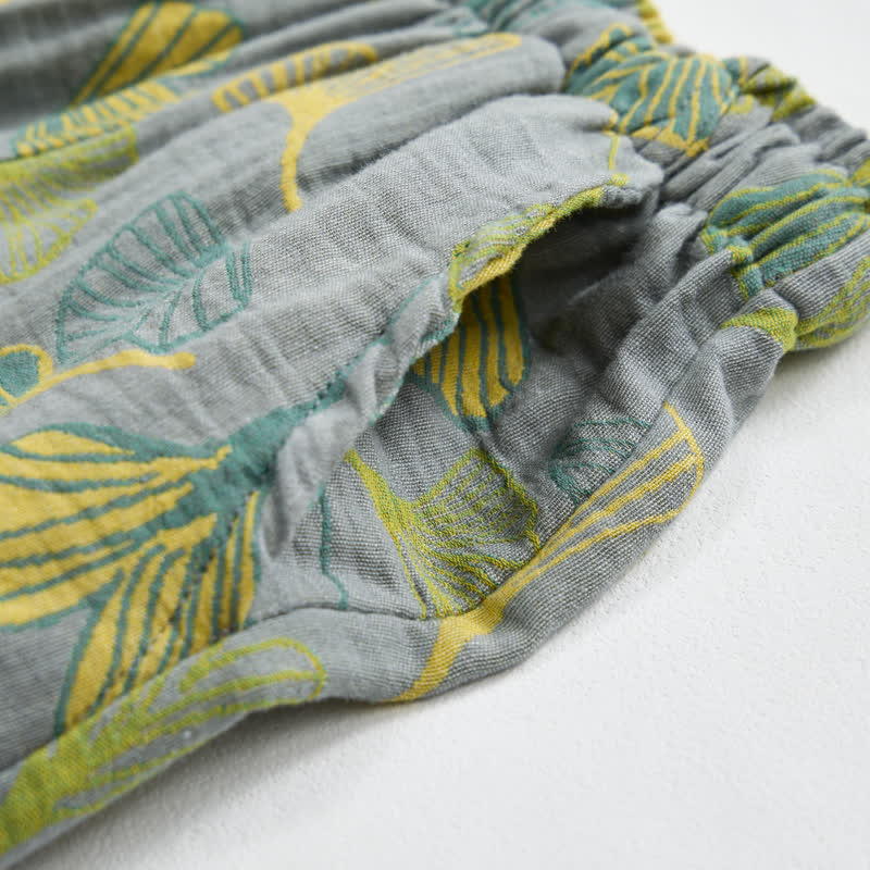 Nature‑Inspired Ginkgo Leaf Cotton Loungewear Set - image 20