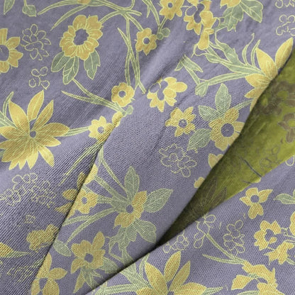Pastoral Floral Jacquard Kimono Cotton Robe - image 16
