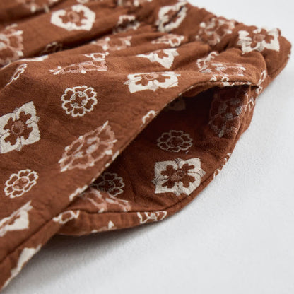 Retro Geometric Long Sleeve Pajama Set - image 3