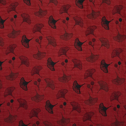 Ginkgo Leaf Oriental Tassel Cotton Pajamas - image 12
