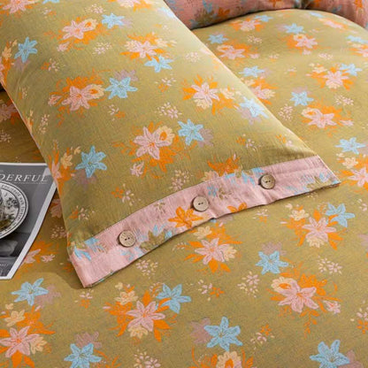 Crabapple Blossom Cotton Duvet Cover Bedding Set - image 8