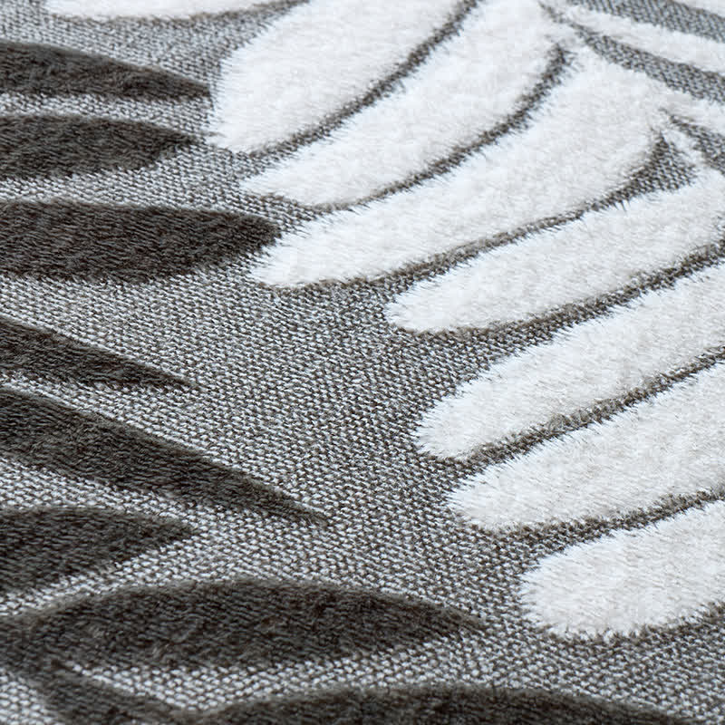 Modern Botanical Fleece Throw Blanket - image 5