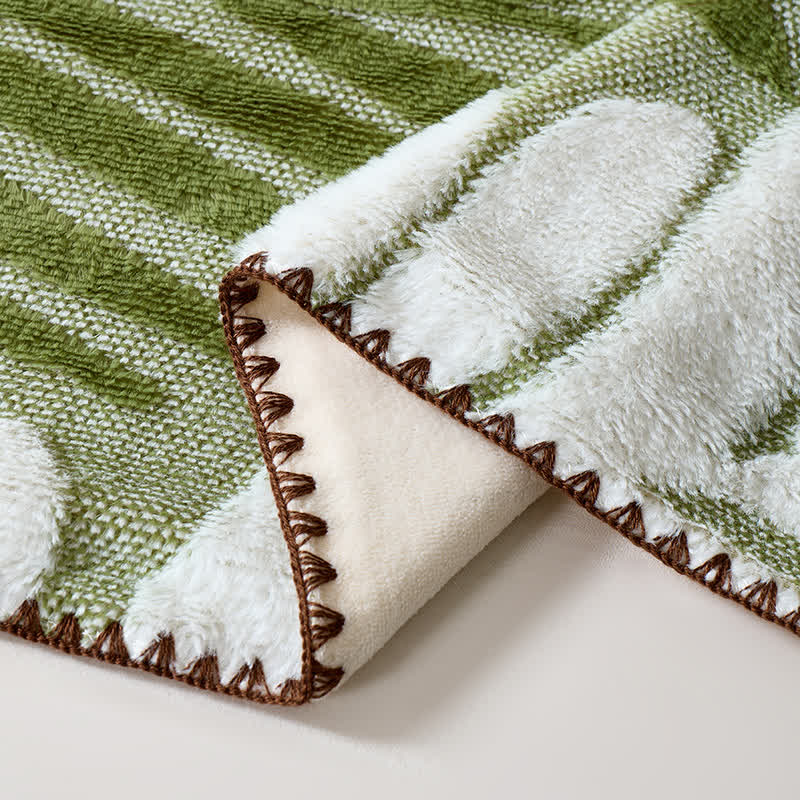 Modern Botanical Fleece Throw Blanket - image 28