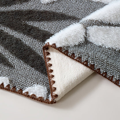 Modern Botanical Fleece Throw Blanket - image 6