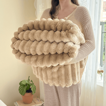 Soft & Warm Cozy Fleece Blanket - Coffee - 79" x 91" - image 7