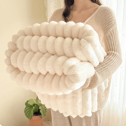 Soft & Warm Cozy Fleece Blanket - White - 79" x 91" - image 12