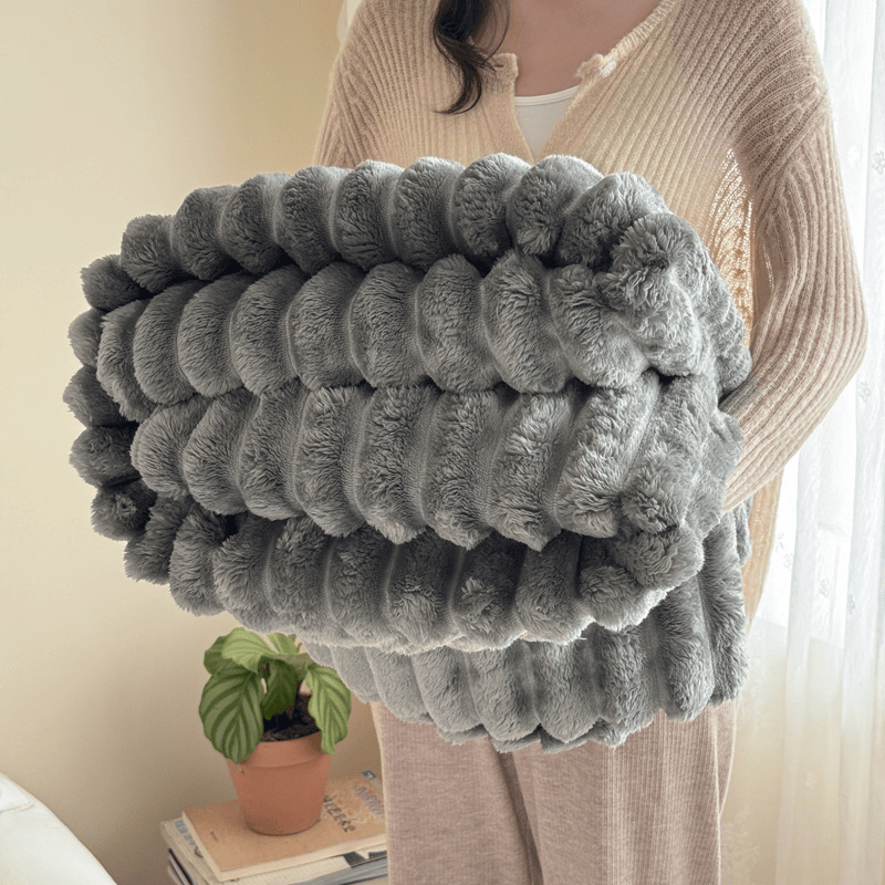 Soft & Warm Cozy Fleece Blanket - Gray - 79" x 91" - image 27