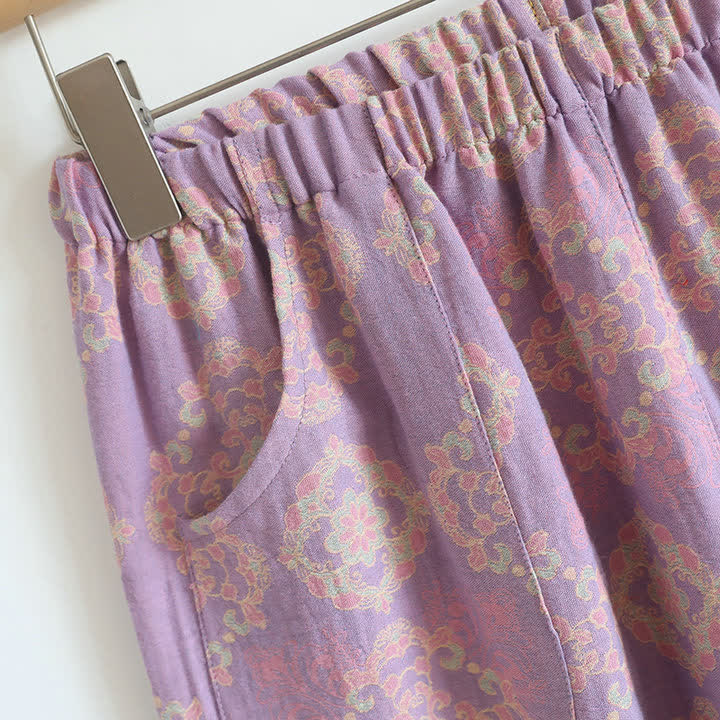 Vintage Oriental Cotton Gauze Lounge Set - image 10