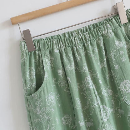 Elegant Cotton Gauze Frog Button Pajama Set - image 3