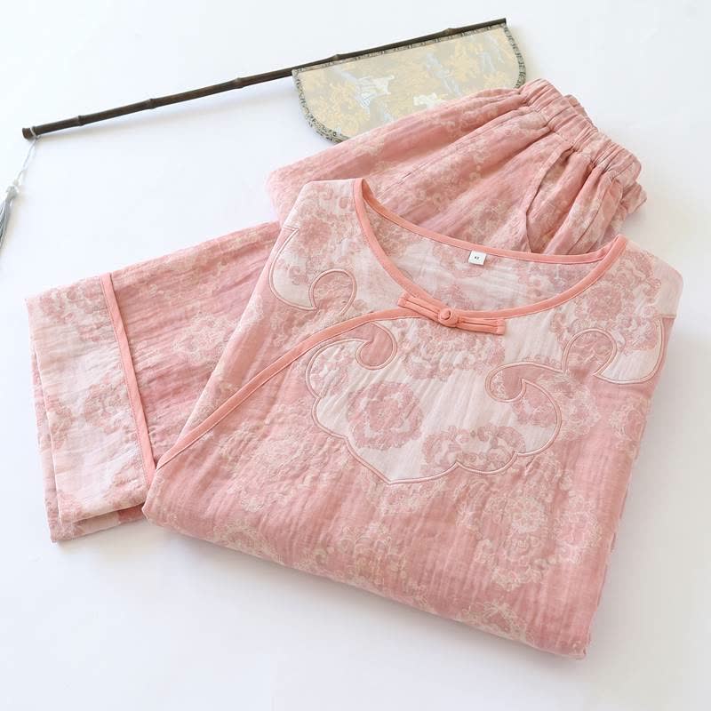 Vintage Oriental Cotton Gauze Lounge Set - image 13