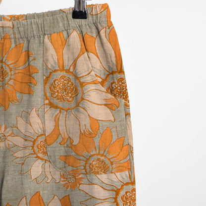 Oriental Sunflower Cotton Pajama Set - image 10