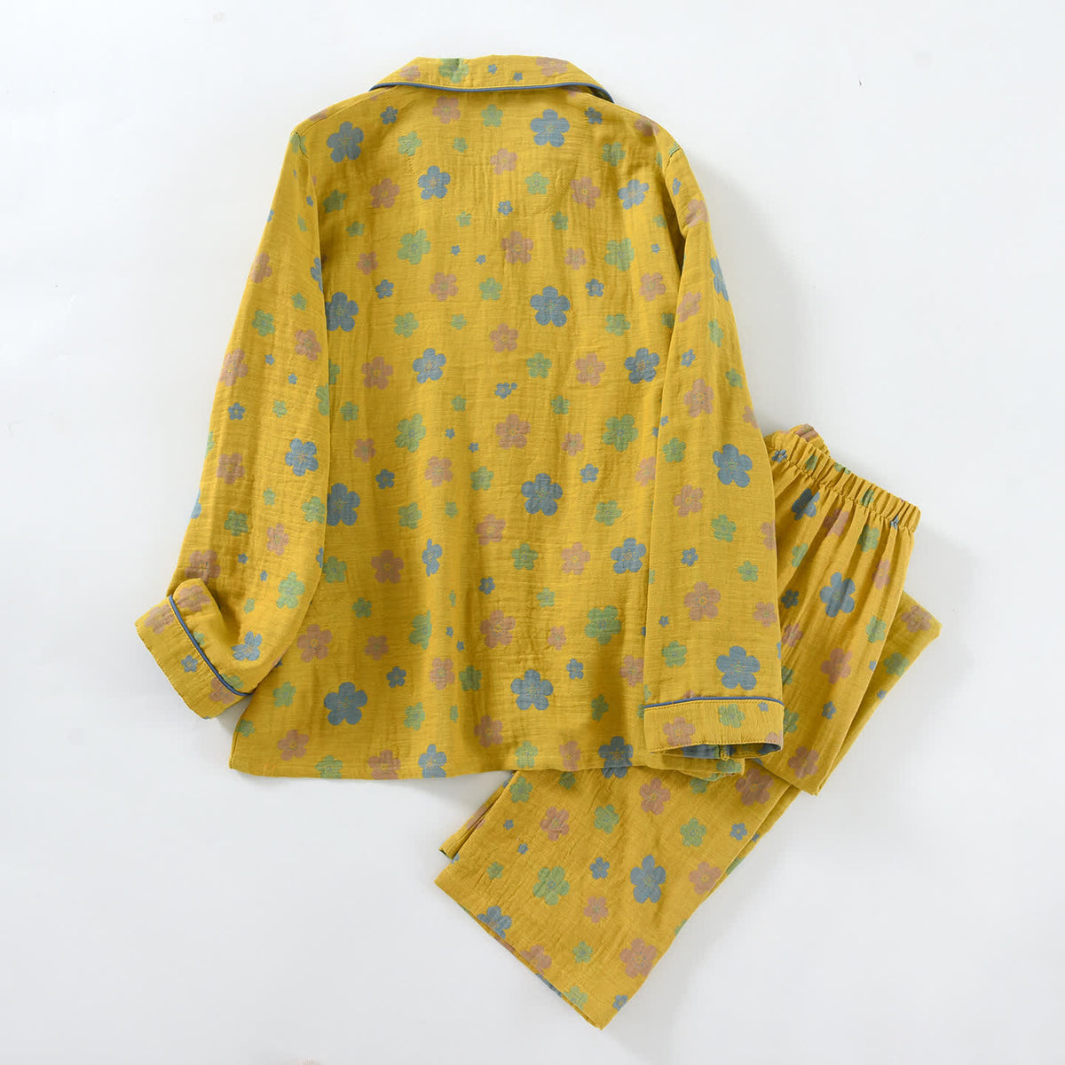 Floral Cotton Piped Loungewear Set - image 3