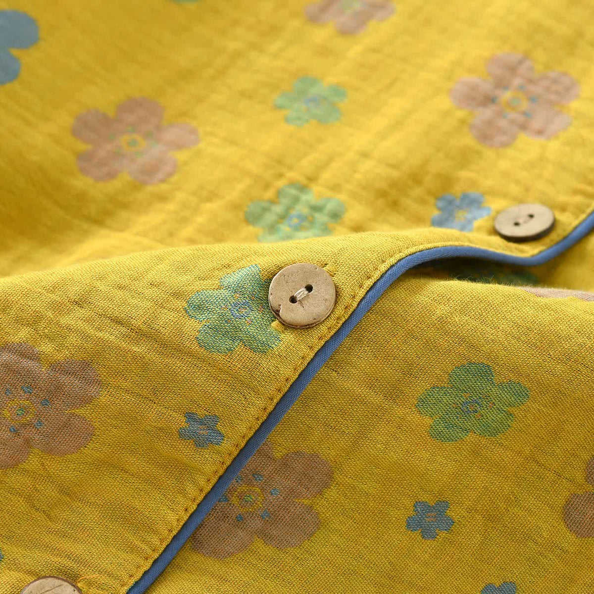 Floral Cotton Piped Loungewear Set - image 6