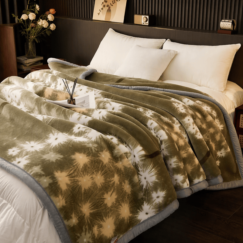 Dandelion Cozy Fleece Throw Blanket - image 1