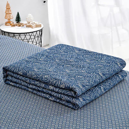 Botanical Flower Reversible Cotton Quilt - image 3