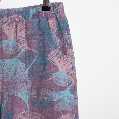 Chinese Style Ginkgo Leaf Pajama Set - image 10